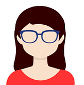 avatar di donna con occhiali